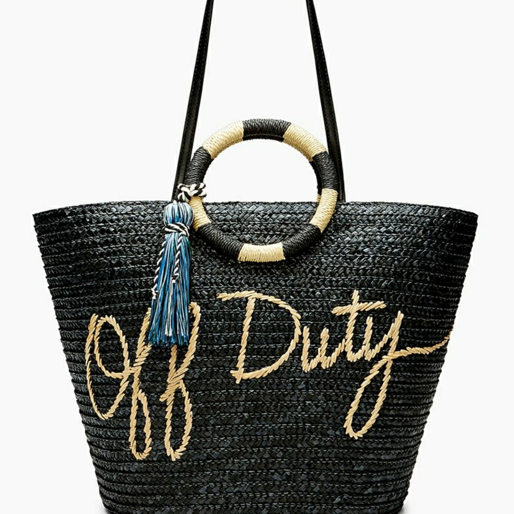 Off Duty Womens Beach Vacation Tote Bag Handbag BL